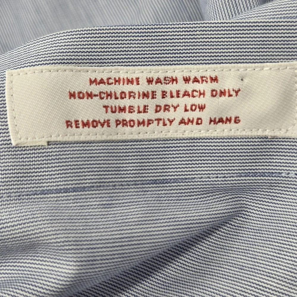 Brooks Brothers Dress‎ Shirt Mens 16.5 - 4/5 Blue Oxford Non Iron Long Sleeve